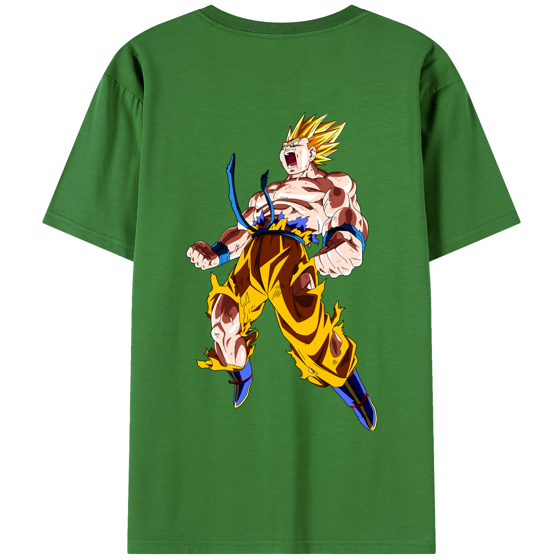 （画像用） ドラゴンボール 孫悟空（そん ごくう）Son Goku カカロット DRAGON BALL Kakarotto レディース半袖Tシャツ(バックプリント)